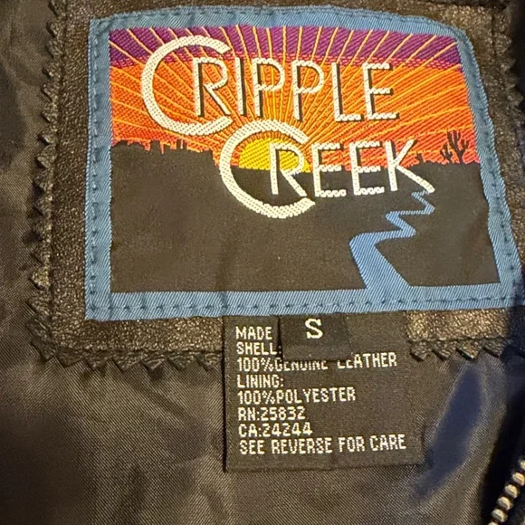 Cripple Creek leather fringe coat 3645 - Picture 12 of 13